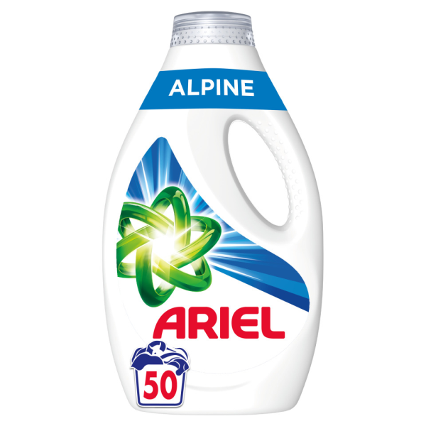 Υγρό πλυντηρίου ARIEL alpine 50μεζ.